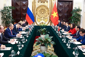Вступительное слово Министра иностранных дел Российской Федерации С.В.Лаврова в ходе переговоров с Министром иностранных дел Социалистической Республики Вьетнам Буй Тхань Шоном, Ханой, 6 июля 2022 года 
